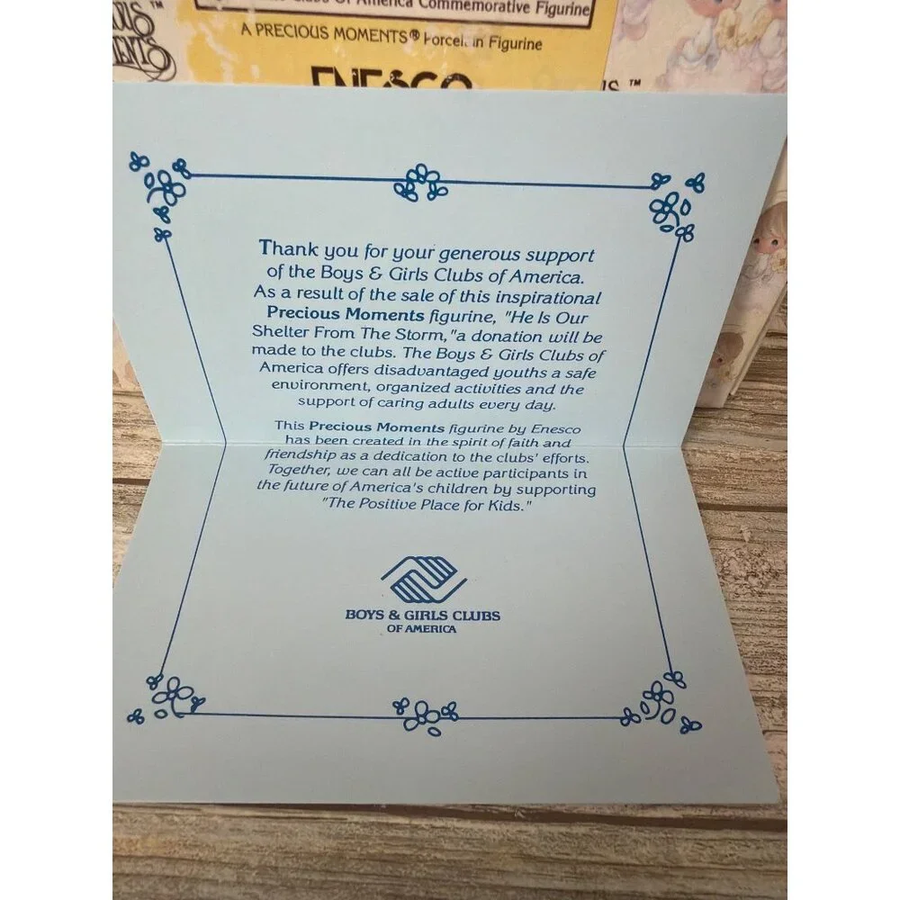 Precious Moments 1997 "He Is Our Shelter From the Storm" #523550 Enesco NIB - Picture 15 of 15